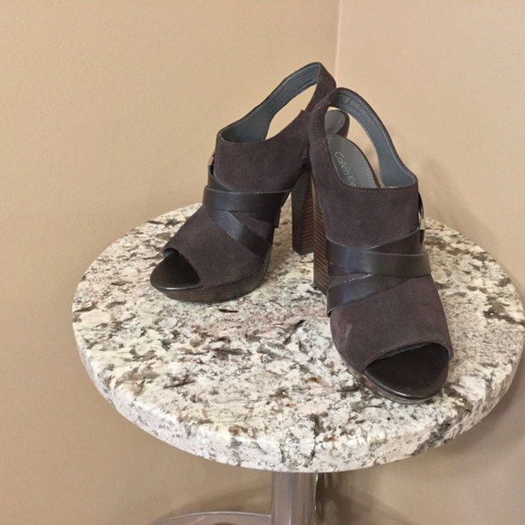 Shoes - Calvin Klein suede shoes. Size 8